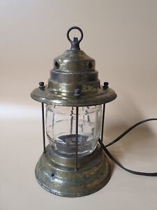 Vintage Brass Nautical Port Lantern Ship Electric Lamp/ Untested!