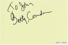 Betty Comden signed autographed album page AMCo COA 20209