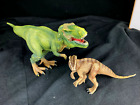 lot Schleich Dinosaur Figures brown Raptor green T-Rex Tyrannosaurus Moving Jaw