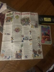 Sesame Street Sing Yourself Silly Vhs with poster