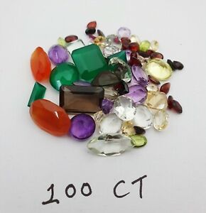 100 Ct Lot of Mix Faceted Stone~ Choose Your Lot