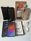 Apple iPhone 12 Pro Max 256GB AT&T SIM Locked MG953LL/A A2342 + 3 cases, earbuds