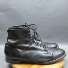Stacy Adams Madison Cap Toe Boots Mens Size 11.5 Black Leather Dress Shoes