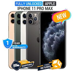 NEW Apple iPhone 11 PRO MAX Unlocked 4 ALL Carriers - All Colors & Capacity