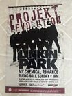 VINTAGE *Linkin Park* 2007 Projekt Revolution Promo Poster, My Chemical Romance