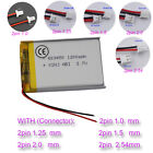 3.7V 1200mAh 4.44Wh Lipo Li Battery 603450 JST 2Pin 1.0 1.25 1.5 2.0 2.54mm Plug