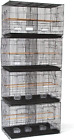 Lot of 4 Breeding Bird Carrier Cage with Dividor 30 X 18 X18 for Parakeet Canary