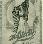 1896 American Representative Bicycle Ad United States Flag Lady Liberty 5204