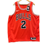 Nike Lonzo Ball Chicago Bulls NBA Swingman Jersey Men's Size 52 XL Authentic Red