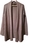 The Limited Size S Long Open Cardigan Duster Taupe Long Sleeve Vintage