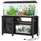 55-75 Gallon Metal Aquarium Stand Fish Tank Stand Storage Cabinet w/Power Outlet