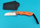 CRKT S.P.I.T. Fixed Blade Knife w/Sheath 2399 Tanto Orange G10 Stonewash