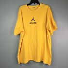 Vintage Men's Nike Air Jordan Yellow T-Shirt Michael JORDAN XL Tag Removed