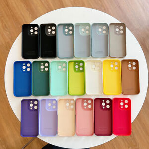 For iPhone 15Pro Max 14 13 12 XR 7 Solid Color Fashion TPU Soft Case Cover
