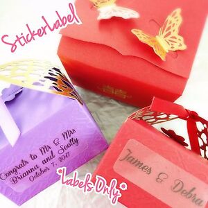 Personalized Wedding Labels Custom Stickers Party Favors Tags Baby Shower Clear
