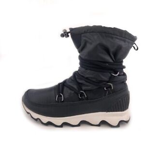Sorel Kinetic Waterproof Winter Boots Womens Size 9.5 EUR 40.5 Black Lacing
