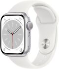 Apple Watch Series 8 GPS + Cellular 41mm Silver Case M/L White MP6M3LL/A