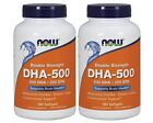 NOW Foods DHA-500 Brain Health Supplements - 180 Sgel - 01/2023