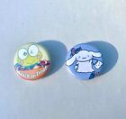 Sanrio Set of 2 Halloween/Holiday Themed Pins/Buttons of Keroppi and Cinnamoroll