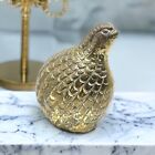 Vintage MCM Brass Quail Pheasant Partridge large Figurines Bird 4.5