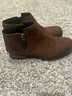 Women’s Sorel Suede And Leather Ankle Booties Size 8