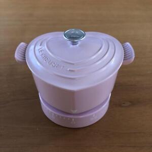 Le Creuset Kitchen Timer Heart Chiffon Pink Not for sale with Box [NEW]