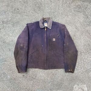 Vintage Purple Carhartt Detroit Jacket Sz Large
