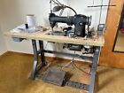 Working Heavy Duty Industrial Singer Sewing Machine Model 241-12