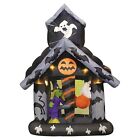 Rare 2007 Gemmy Halloween Airblown Inflatable Rotating 6ft Haunted House Lights