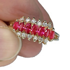Unheated Ruby Diamond Ring, Gem Report!, Boxed, Make offer welcome!