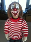 Large Vintage Heidi Ott Happy Clown Doll Signed Switzerland 90-A58 COA Red