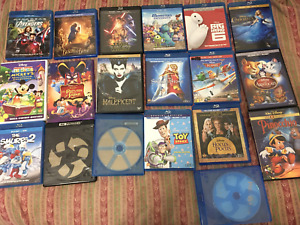 Lot of 19 Disney Blu-Ray & DVD Movies