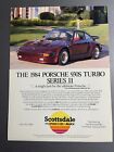 1984 Porsche 930S Dealership Showroom Advertising Flyer - RARE!! Awesome L@@K