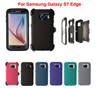 For Samsung Galaxy S7 Edge Case & (Clip Fits Otterbox Defender) Screen Protector