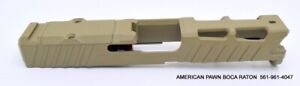 Zaffiri Precision ZPS.4 Glock 19 Gen 5 Ported Slide  FDE Flat Dark Earth striped