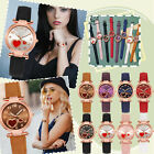 Luxury Watches Women Girls Lovely Heart Print Quartz Watch Casual Analoge Watch