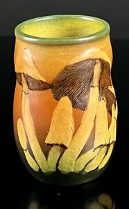 Ipsens, Denmark. Vase in hand-painted glazed mushroom Rookwood Era Arts & Crafts