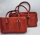 Coach Handbags Lot 2 Red Satchel & Small Leather Top Handle Med And Small 2