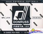 2016 Donruss Football MASSIVE Factory Sealed JUMBO FAT PACK Box-192 Cards!