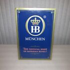 Hofbrau Munchen BEER SIGN Brewery HB tin 16x24 Original brew of Bavarian KINGS
