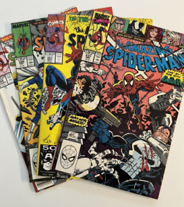 Amazing Spider-Man #326 331 351 354 - MARVEL Comics - Lot of 4 - Punisher !!
