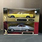 (2) 1:18 DODGE CHARGER 1966 CORONET R/T 1/1250 DIE-CAST METAL LIMITED DELUXE NEW