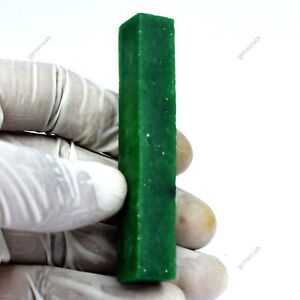 153.60 Ct Uncut Rough Natural Emerald Green CERTIFIED Loose Gemstone Huge Size