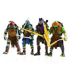 Teenage Mutant Ninja Turtles 4PCS Lot TMNT Action Figures Anime Movie Xmas Gift