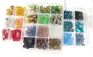 Huge Jewelry Making Lot Czech Crystal Style Beads Loose Spacer Bead Kit Storage
