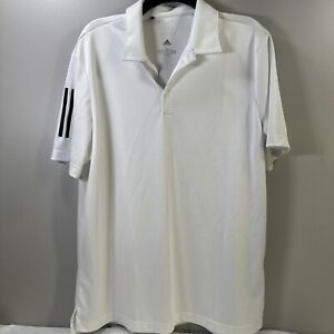 New ListingAdidas Golf Polo Shirt Mens Large Dry Fit Moisture Wicking White