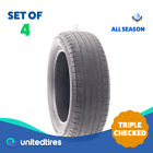 Set of (4) Used 225/60R18 Michelin Primacy Tour A/S 100H - 6/32
