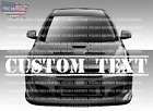Custom Text Personalized Windshield Banner Decal Sticker car truck suv