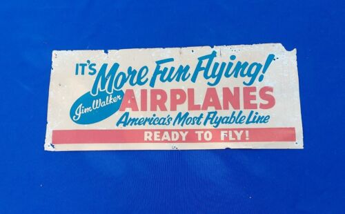 It’s More Fun Flying Jim Walker Airplanes Red, White, & Blue Paper Advertisement
