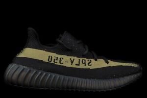 BRAND NEW 2017 ADIDAS YEEZY BOOST 350 V2 OLIVE CORE BLACK GREEN US8.5 9 BY9611